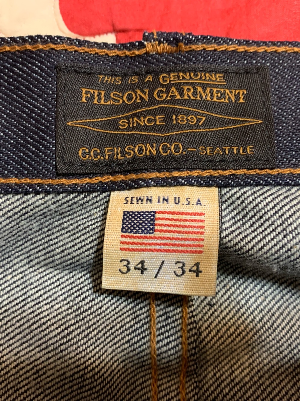 Filson Muleskinner Men's Jeans Navy Blue - Picture 6 of 11